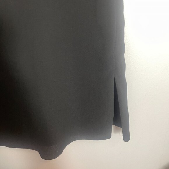 OAK + FORT Black Flowy Dress Size XS Classic Neutral Business Casual Office - Picture 4 of 9